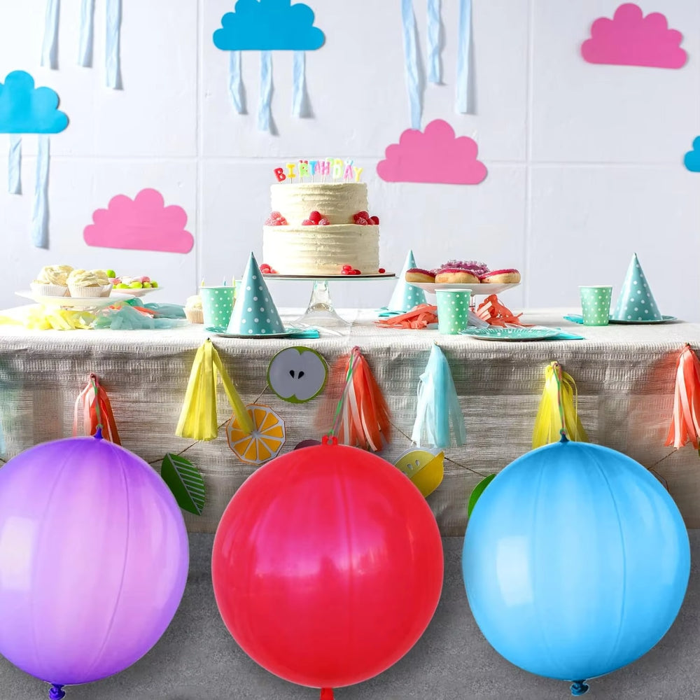 Palloncini Festa Bambini Punch Ball Gioco Elastico Party