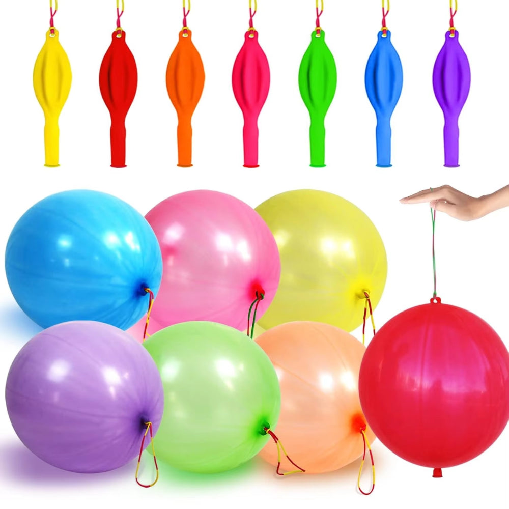 Palloncini Festa Bambini Punch Ball Gioco Elastico Party