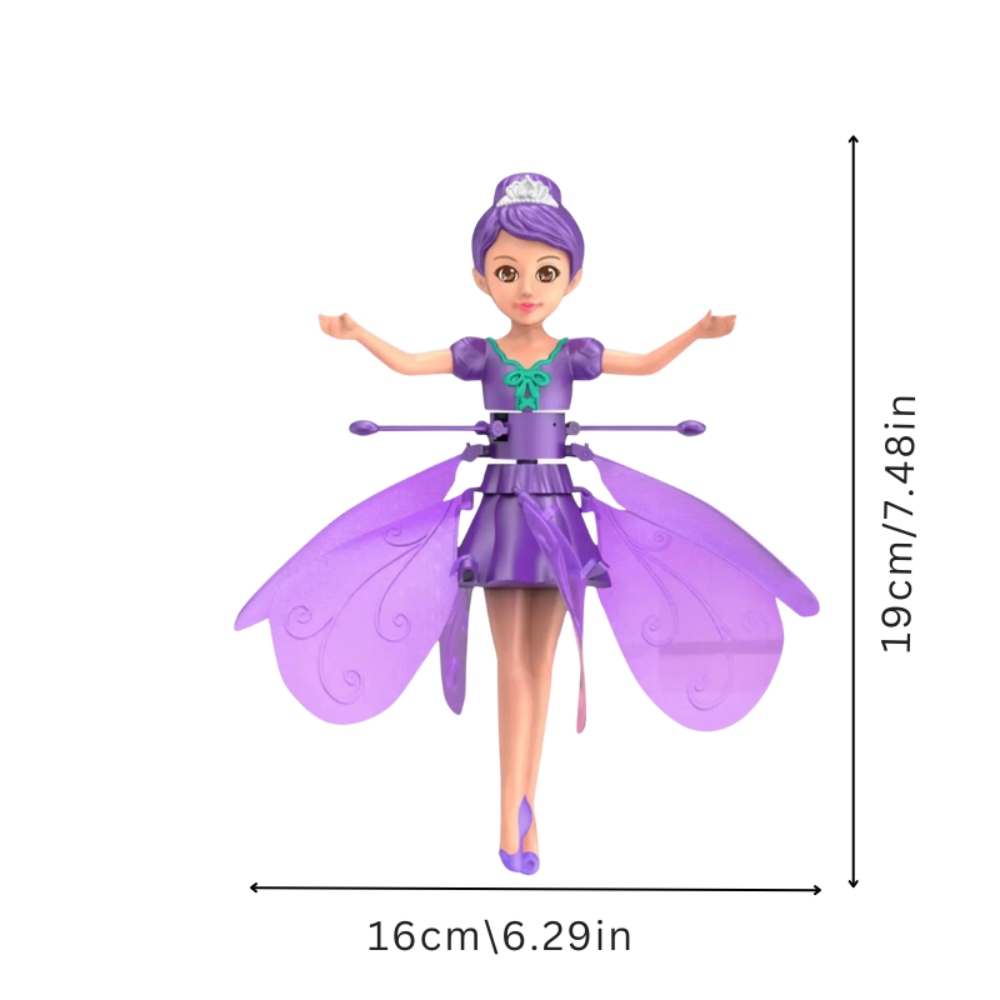 Muñeca Voladora Juego Niños Alas LED Hada Mágica