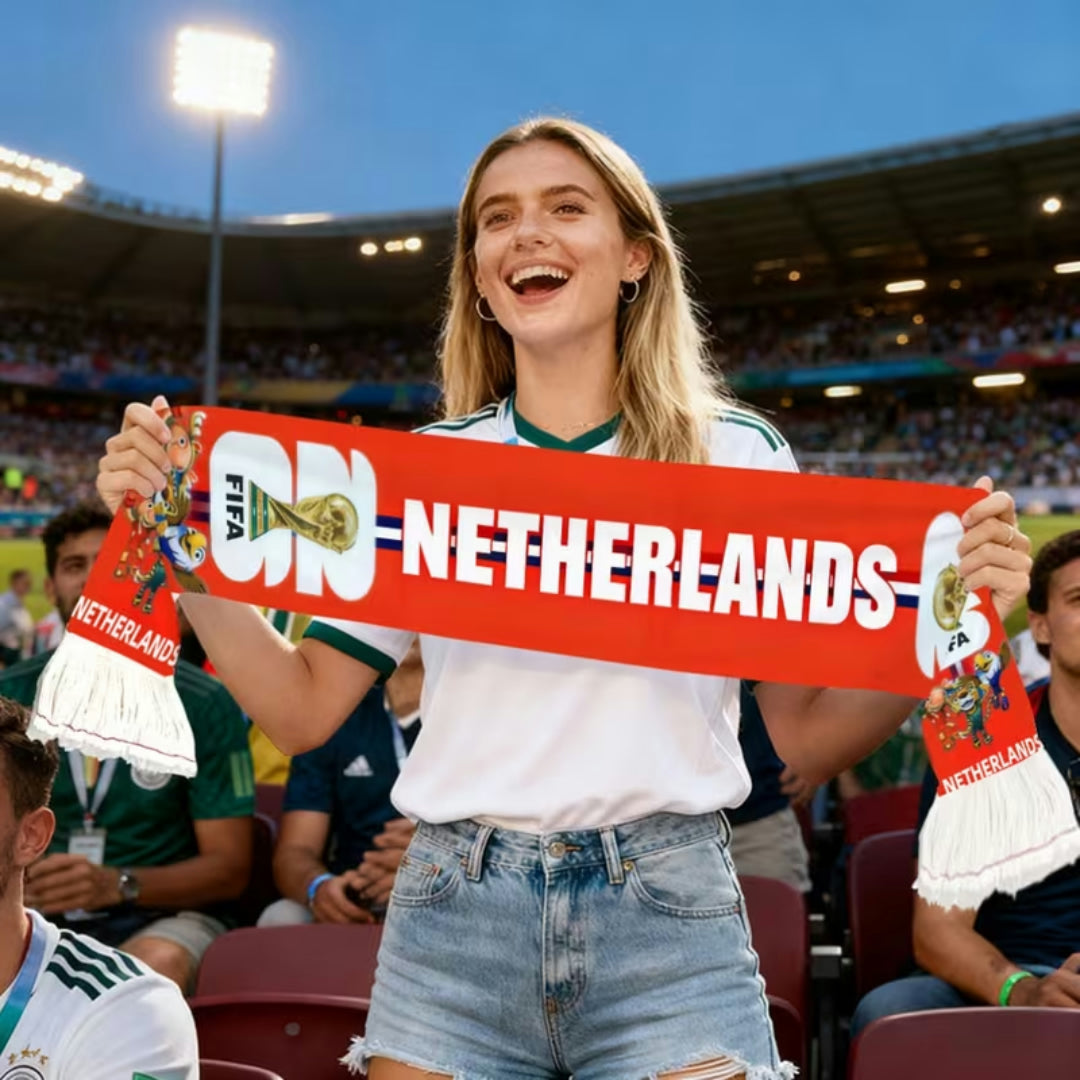Bandiera Olanda Mondiali Sciarpa Calcio Tifoso Stadio