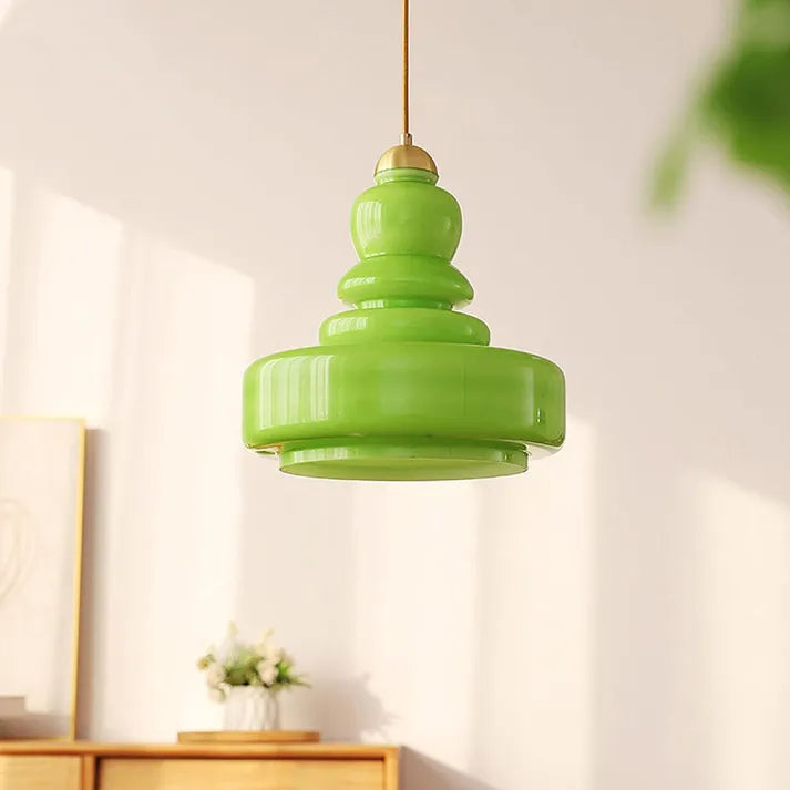 GlassElegance - Lampada a Sospensione in Vetro Elegante per Soggiorno e Cucina