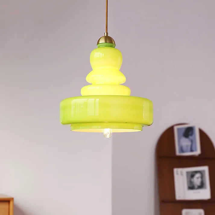 GlassElegance - Lampada a Sospensione in Vetro Elegante per Soggiorno e Cucina