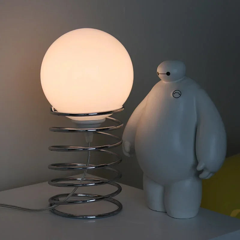LumiMetall - Modern Metal Table Lamp with Glass Design | Stylish Lighting
