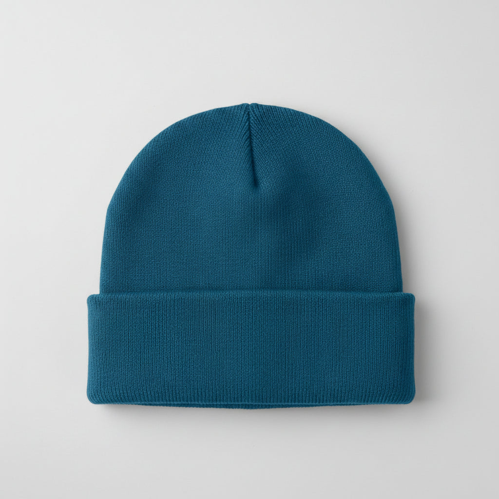 Men's Knitted Acrylic Cap Sewn On Label Winter Hat