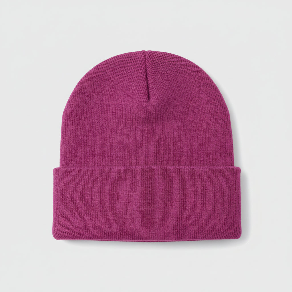 Men's Knitted Acrylic Cap Sewn On Label Winter Hat
