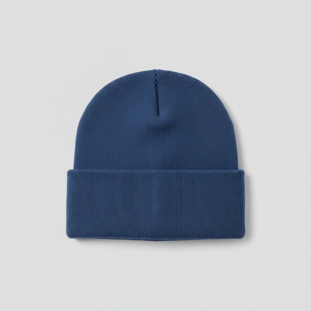 Men's Knitted Acrylic Cap Sewn On Label Winter Hat