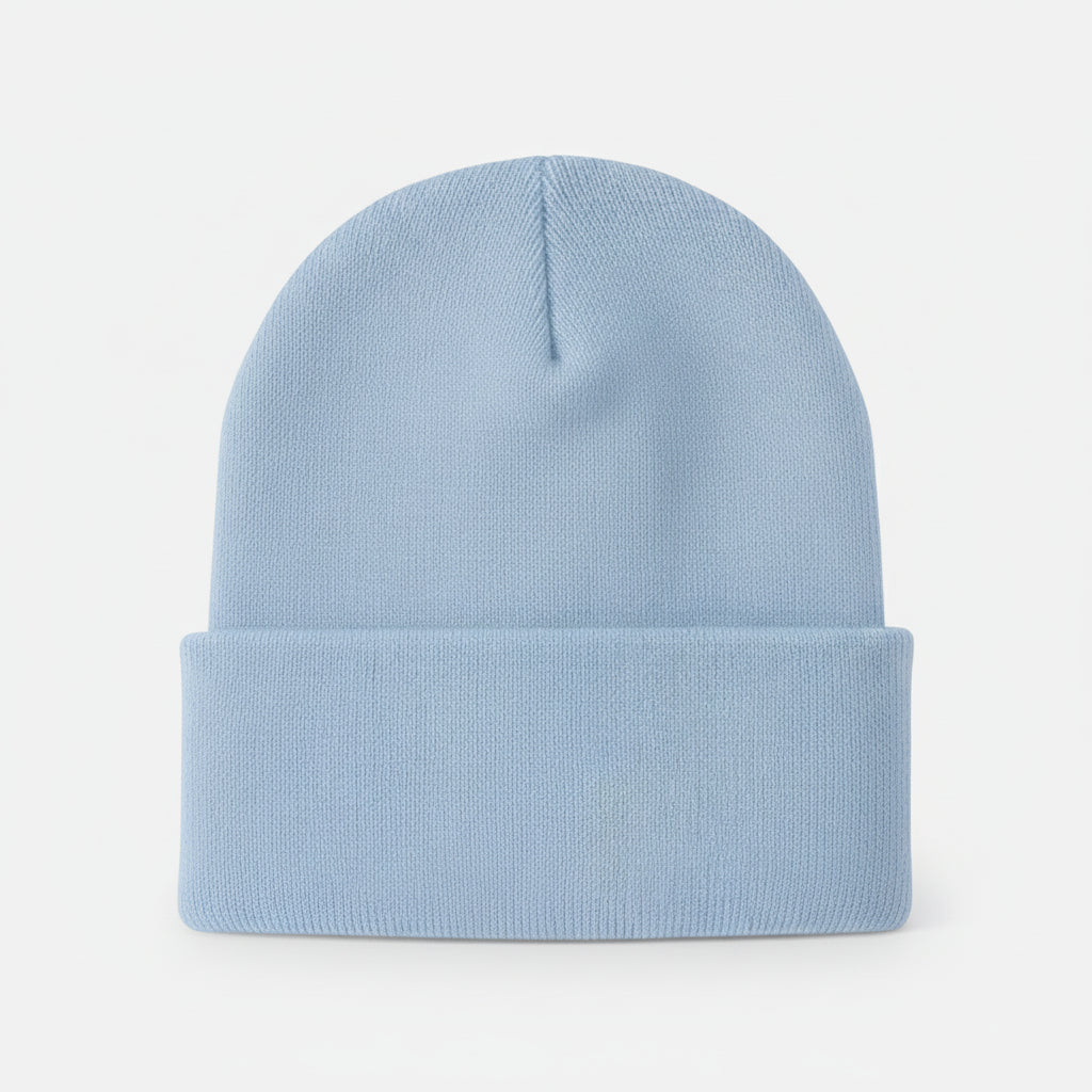Men's Knitted Acrylic Cap Sewn On Label Winter Hat