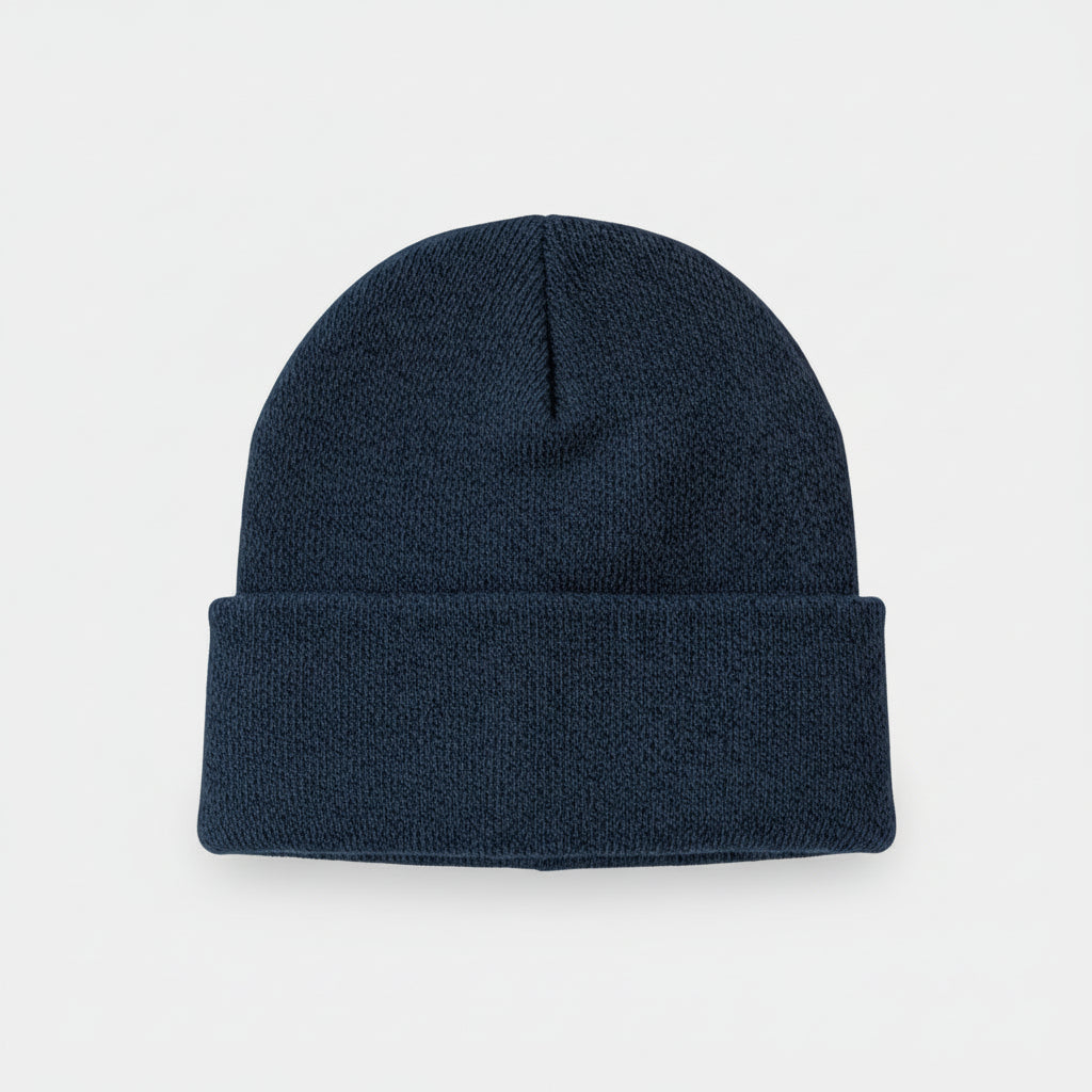 Men's Knitted Acrylic Cap Sewn On Label Winter Hat