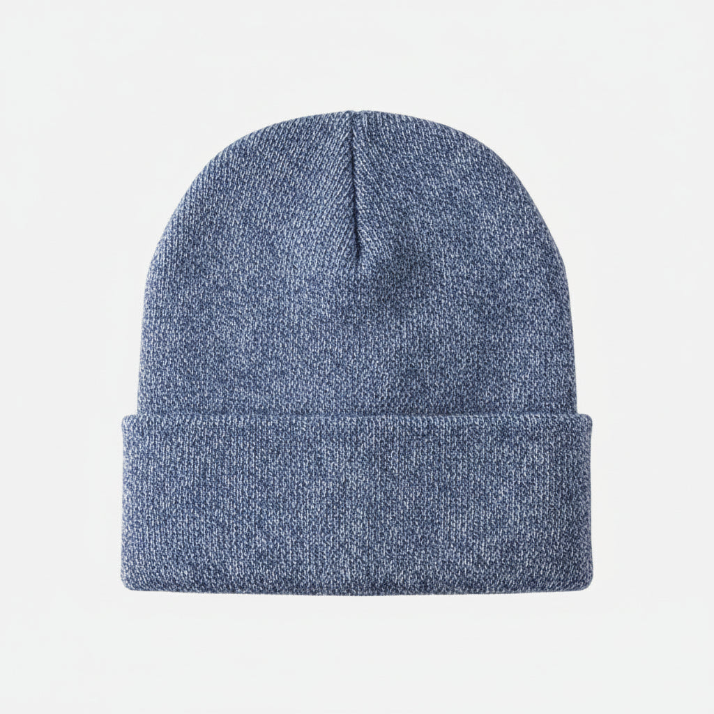 Men's Knitted Acrylic Cap Sewn On Label Winter Hat