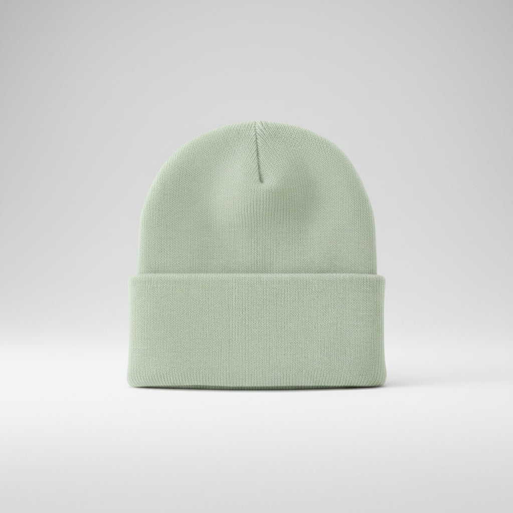 Men's Knitted Acrylic Cap Sewn On Label Winter Hat