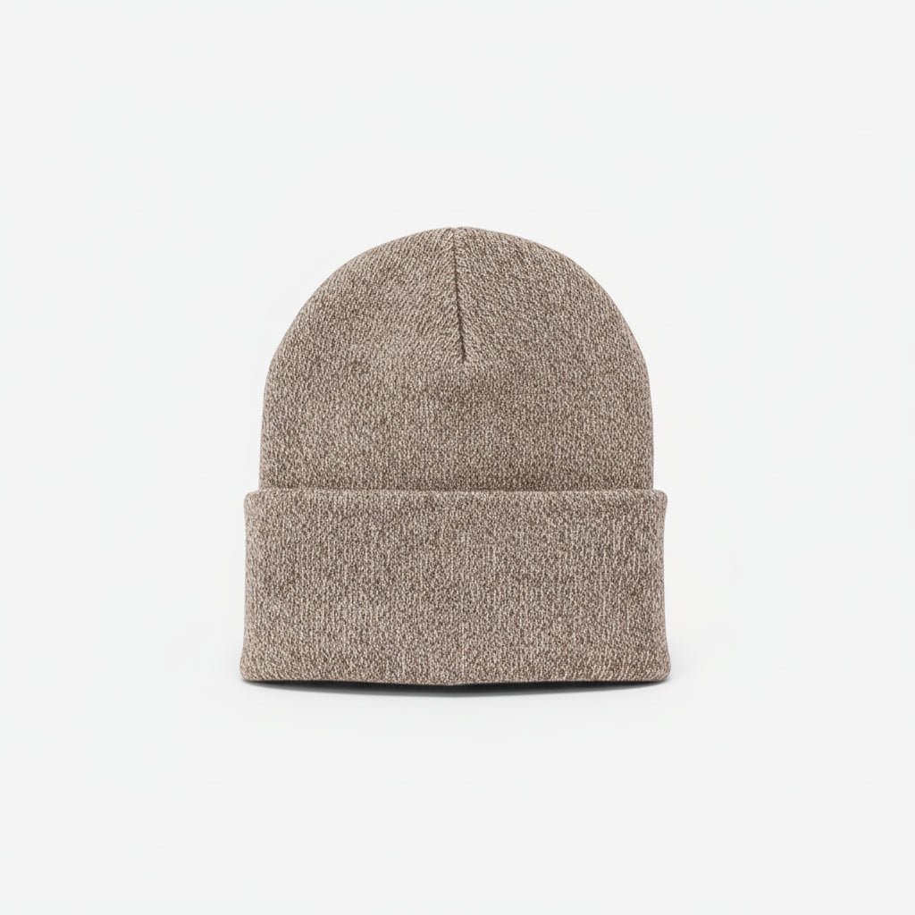 Men's Knitted Acrylic Cap Sewn On Label Winter Hat