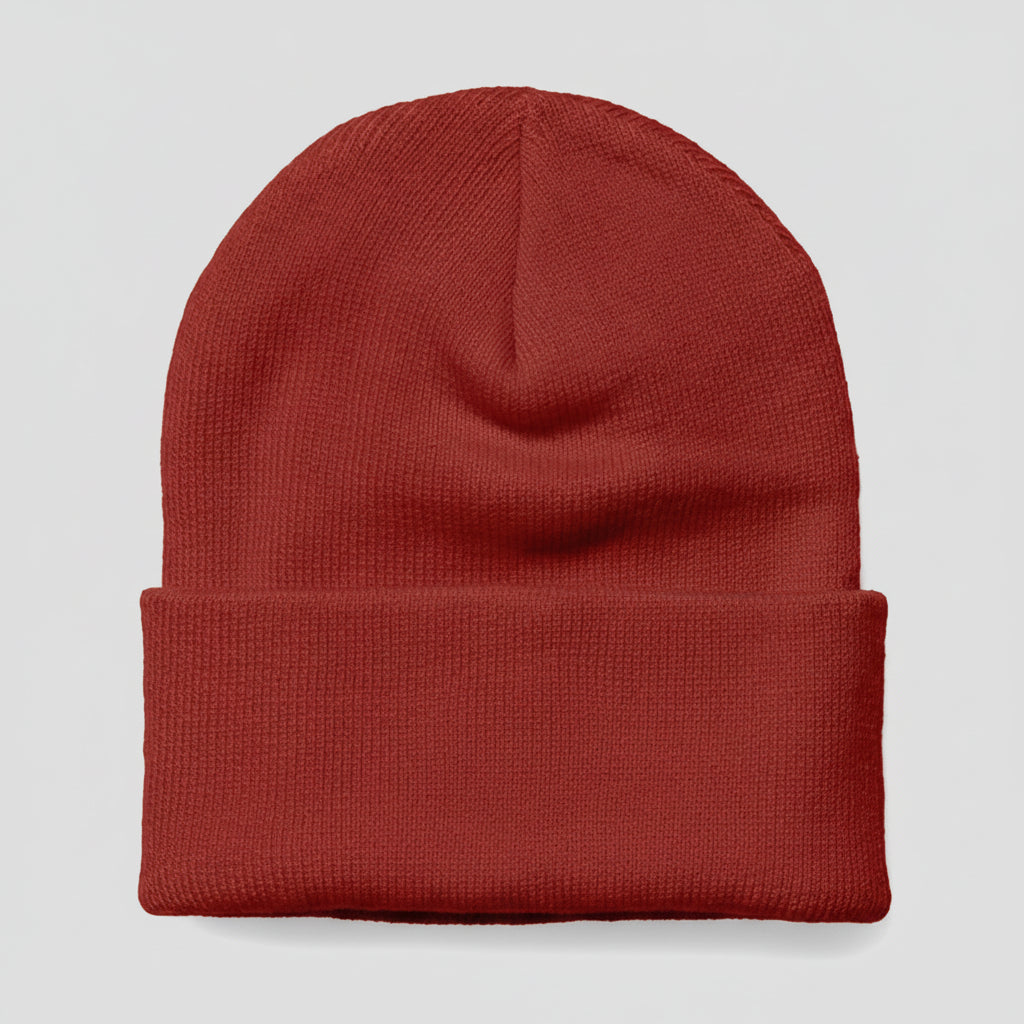 Men's Knitted Acrylic Cap Sewn On Label Winter Hat