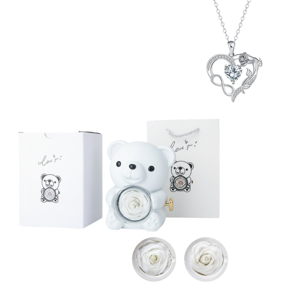 Collana a forma di cuore con cristallo Beer Sieraad
