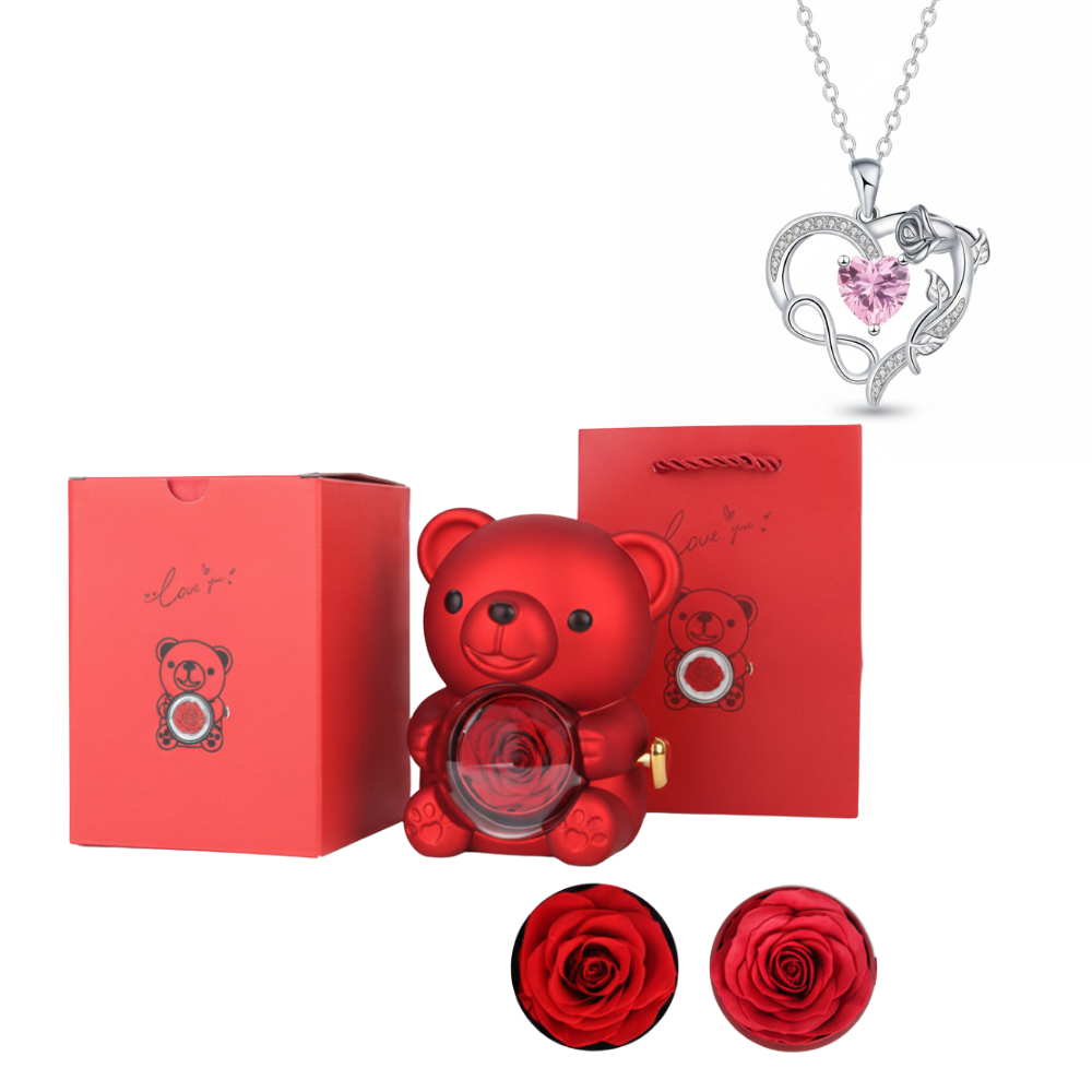 Collana a forma di cuore con cristallo Beer Sieraad