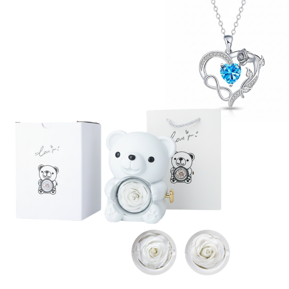 Collana a forma di cuore con cristallo Beer Sieraad