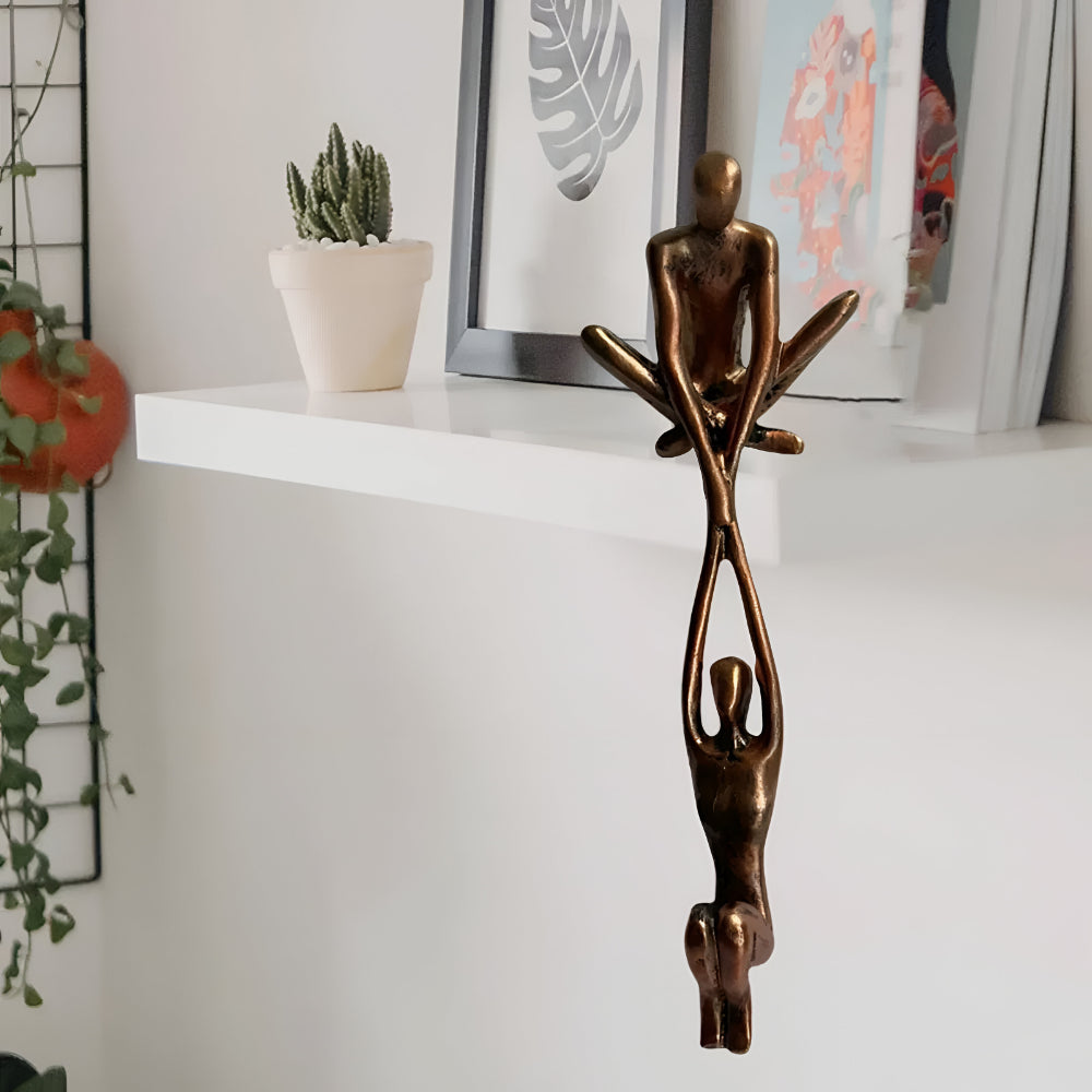 Estatueta Decoração Amor Resina Sala de Estar Moderna