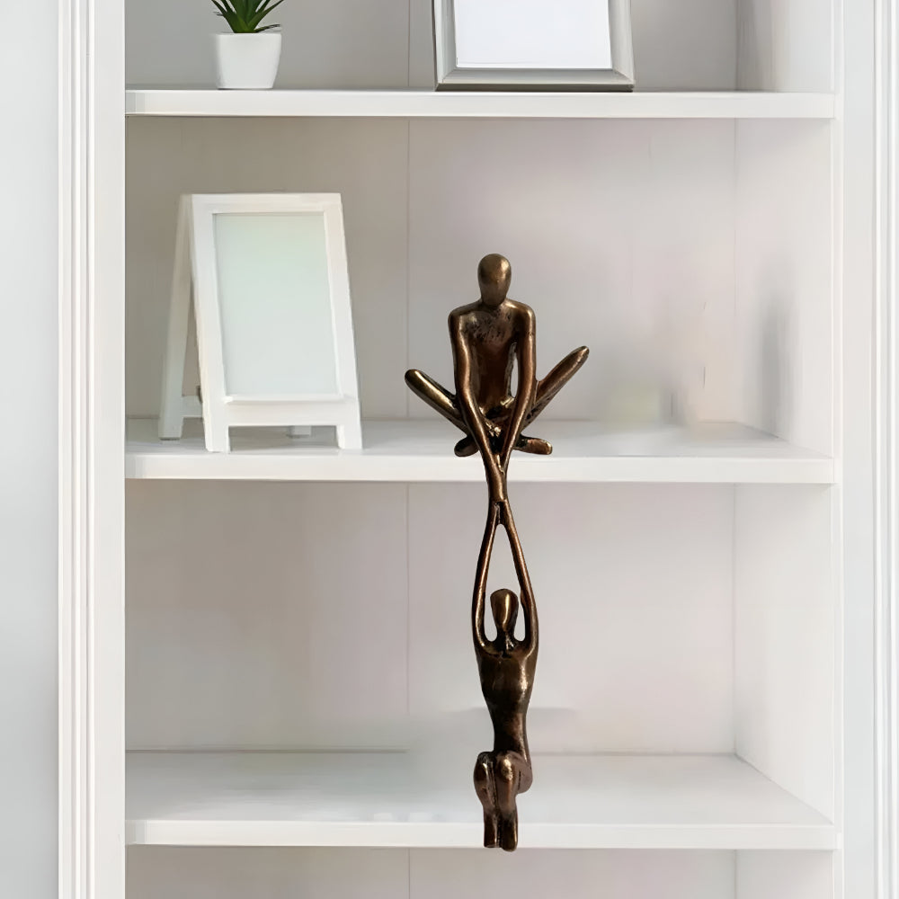 Estatueta Decoração Amor Resina Sala de Estar Moderna