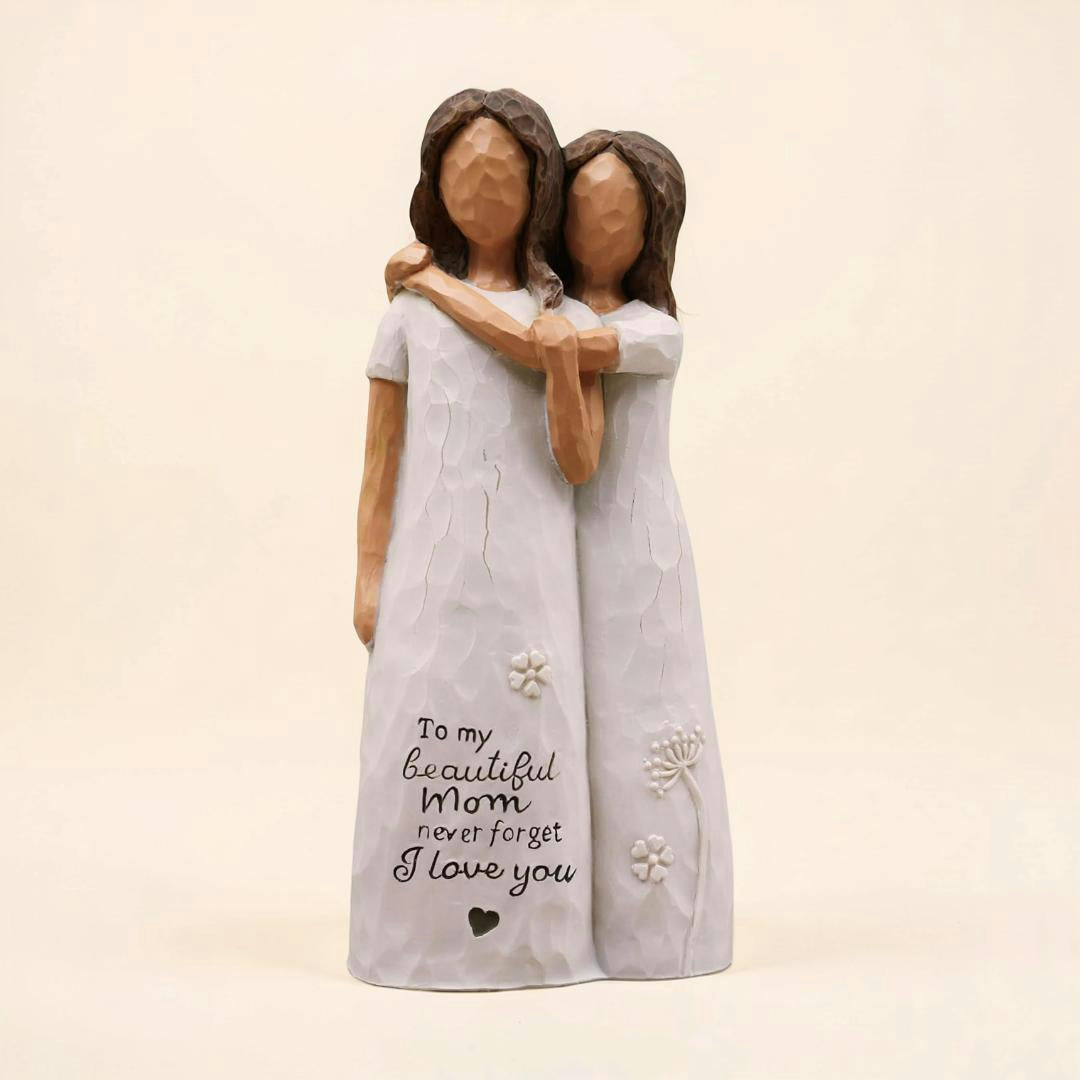 Statua Madre Figlia Regalo Decorazione Festa della Mamma Statua