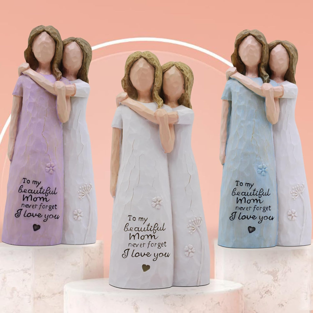 Statua Madre Figlia Regalo Decorazione Festa della Mamma Statua