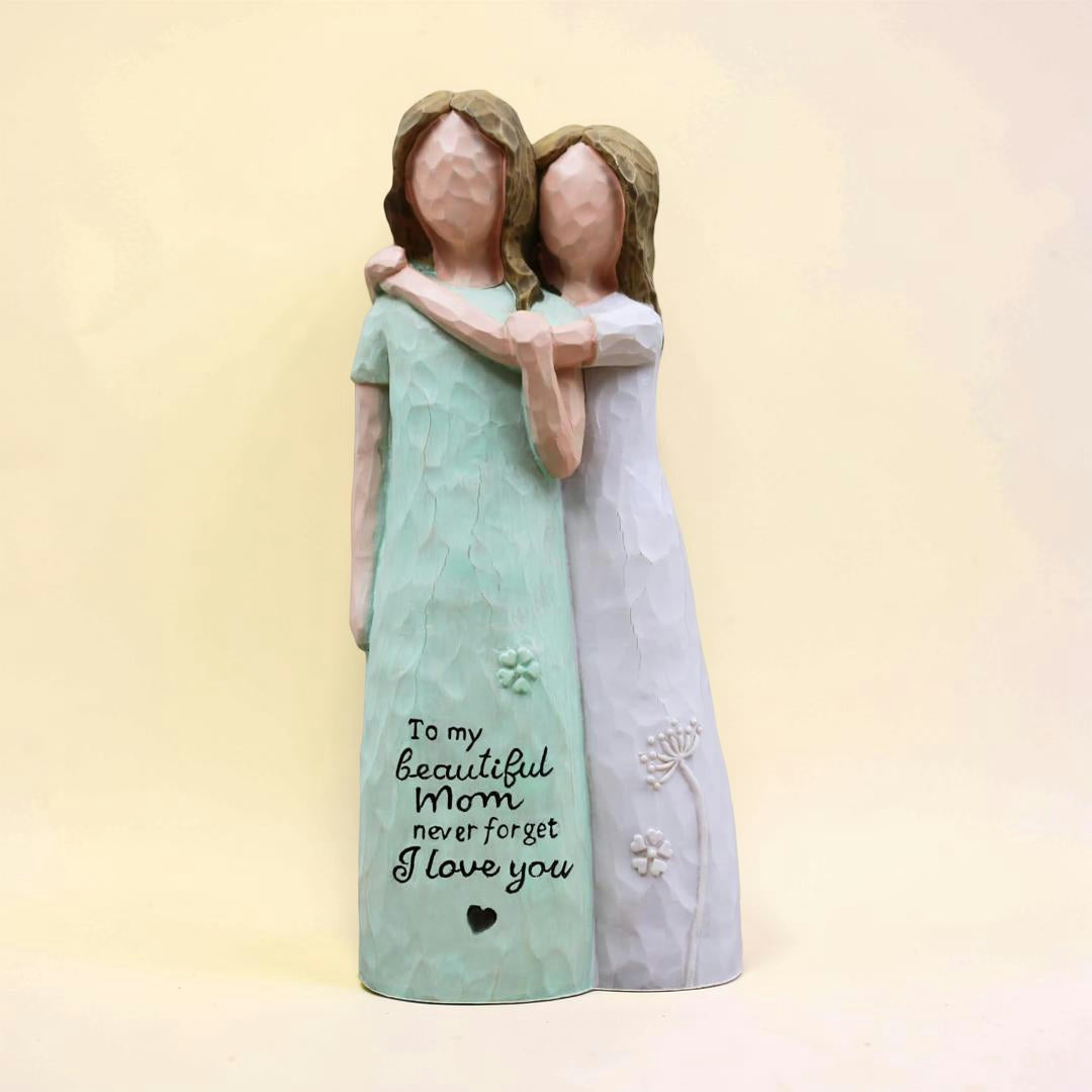 Statua Madre Figlia Regalo Decorazione Festa della Mamma Statua