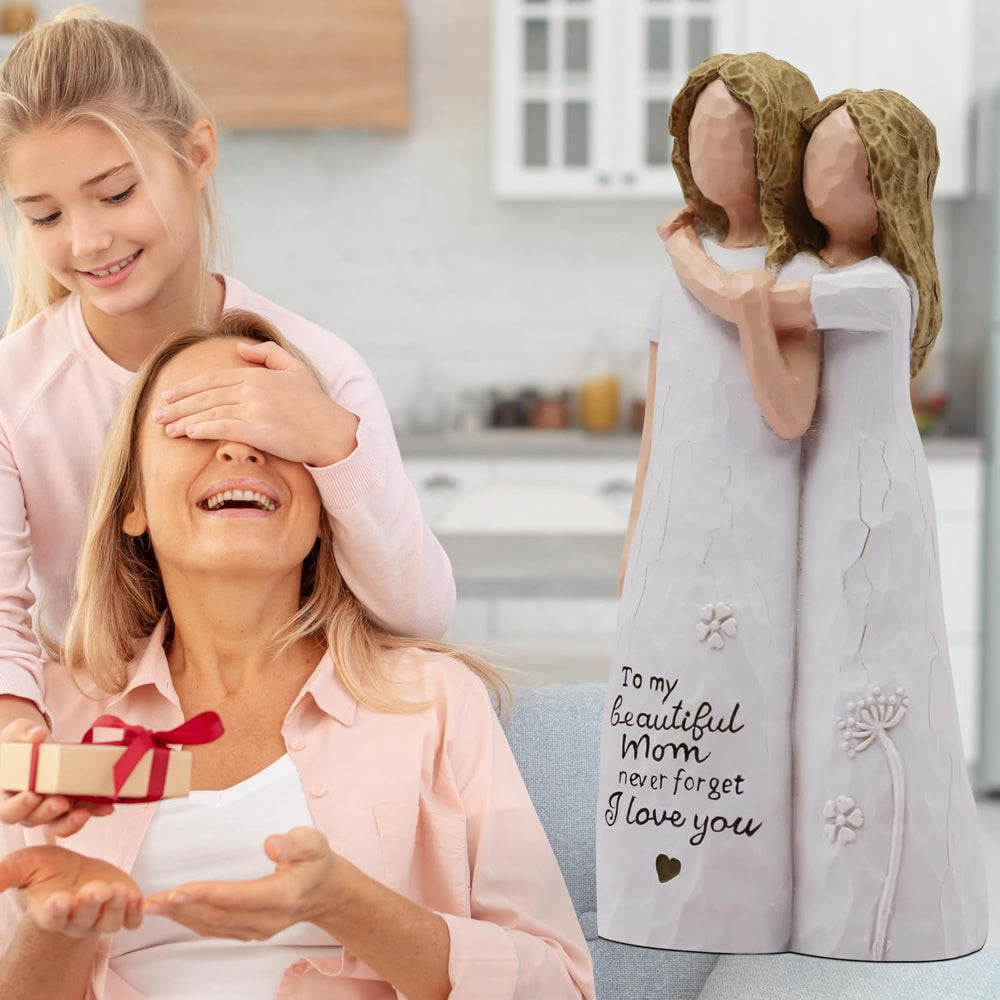 Statua Madre Figlia Regalo Decorazione Festa della Mamma Statua