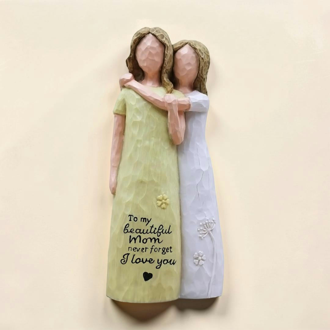 Statua Madre Figlia Regalo Decorazione Festa della Mamma Statua