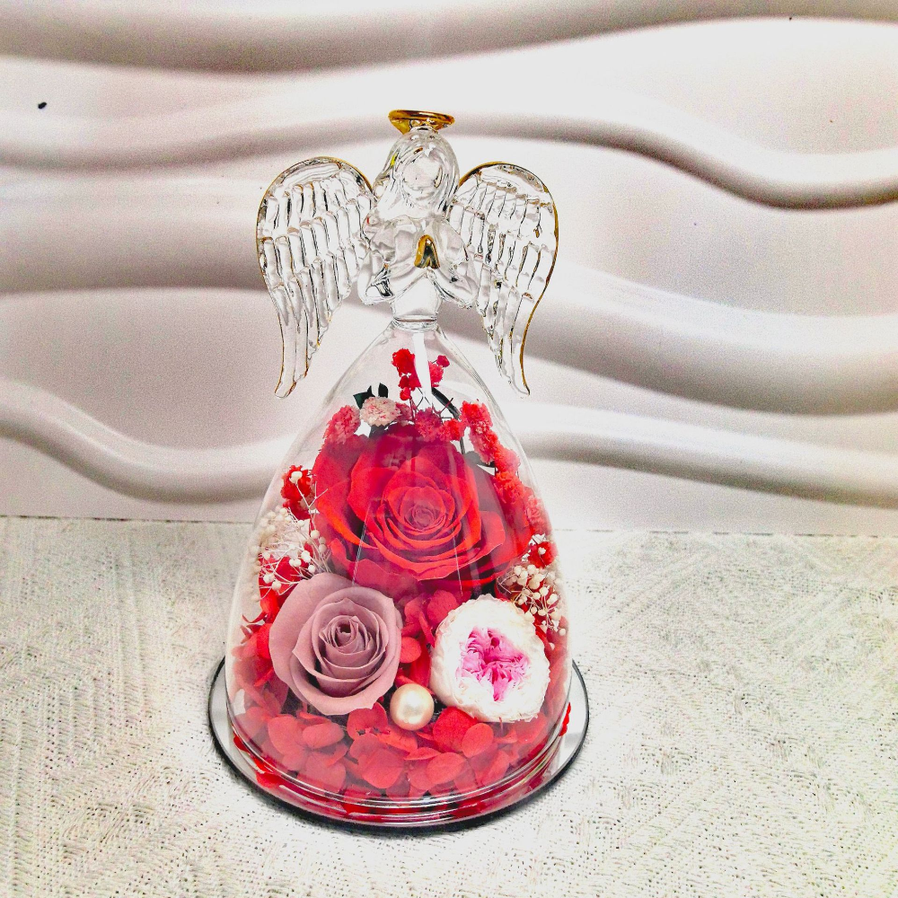 Cupola Vetro Rose Conservate Angelo San Valentino