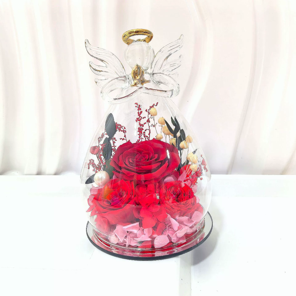 Cupola Vetro Rose Conservate Angelo San Valentino