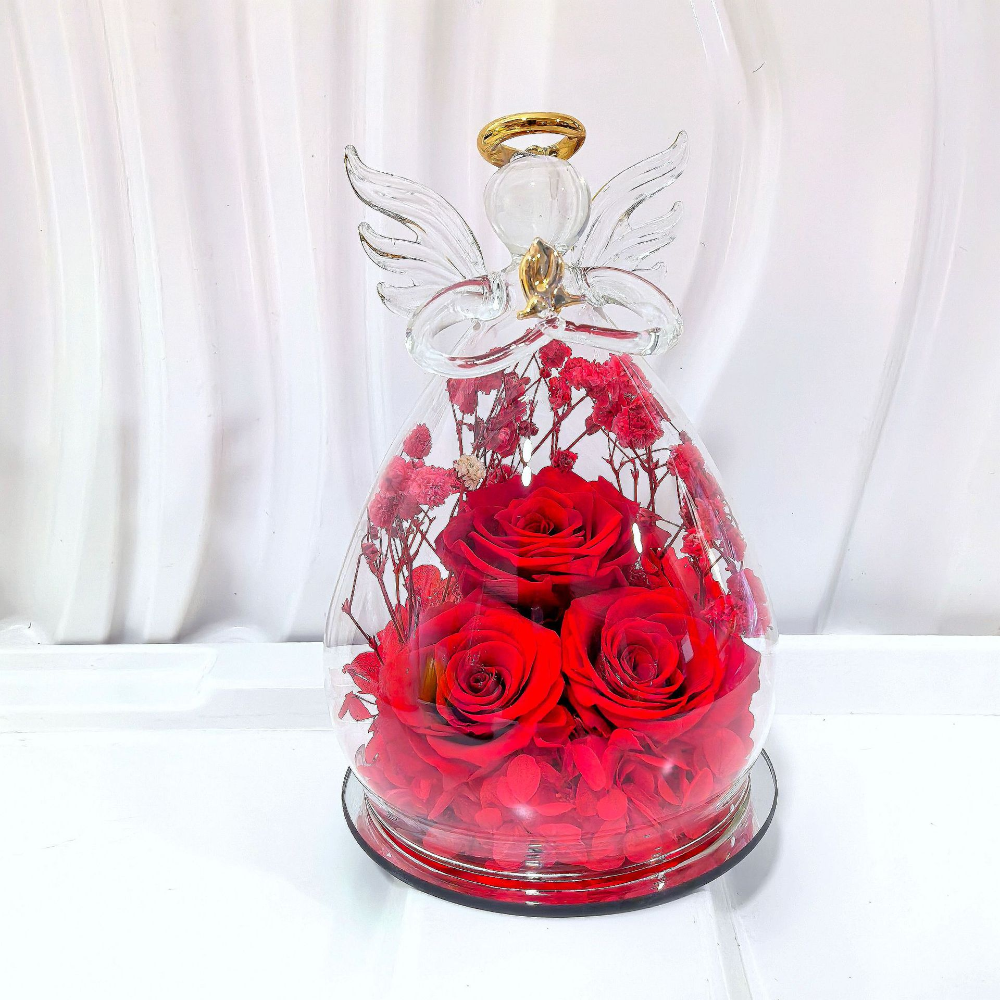 Cupola Vetro Rose Conservate Angelo San Valentino