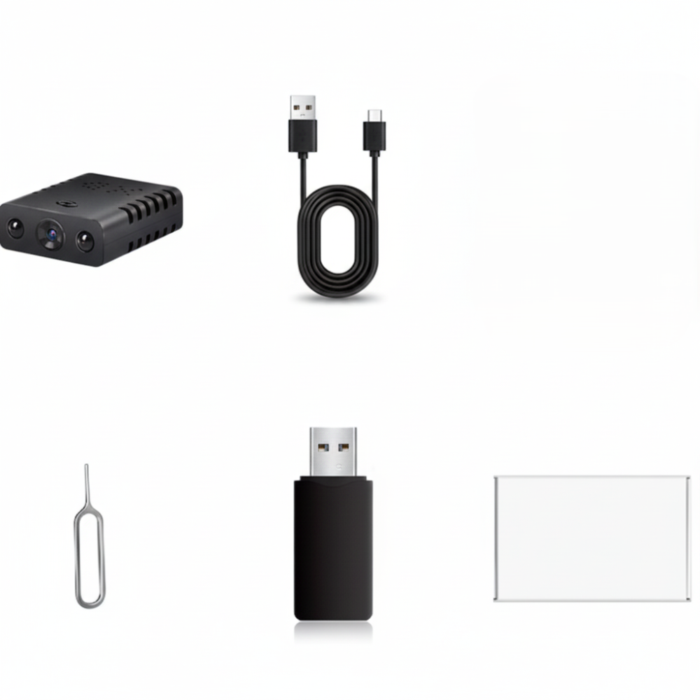 Telecamera Sicurezza Mini HD Rilevamento Movimento Compatta