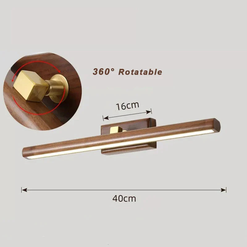 LumiMystic - Wall Lamp made of Walnut Wood
