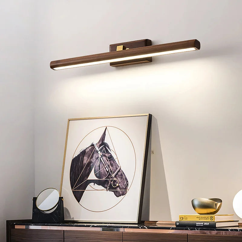 LumiMystic - Wandlamp van Walnoothout