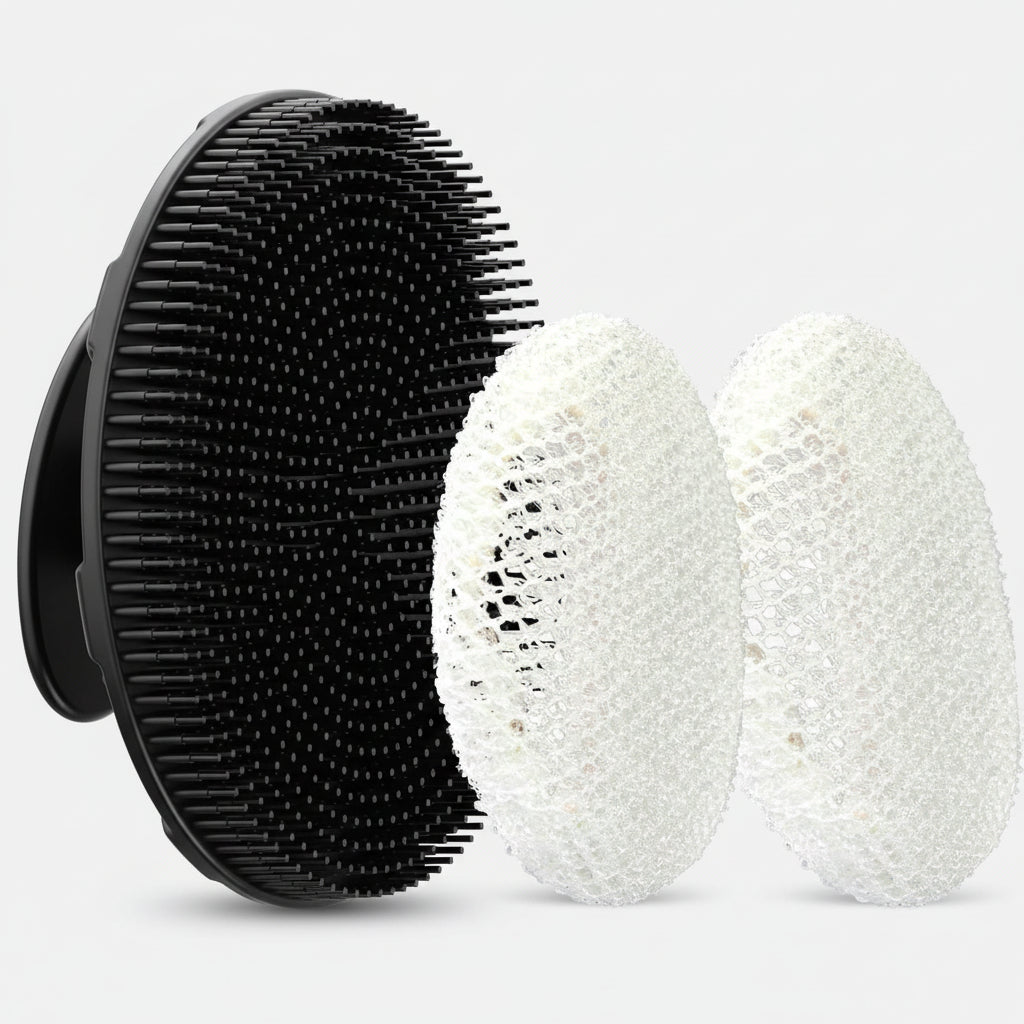 Shower Brush Silicone Body Brush Ergonomic Grip