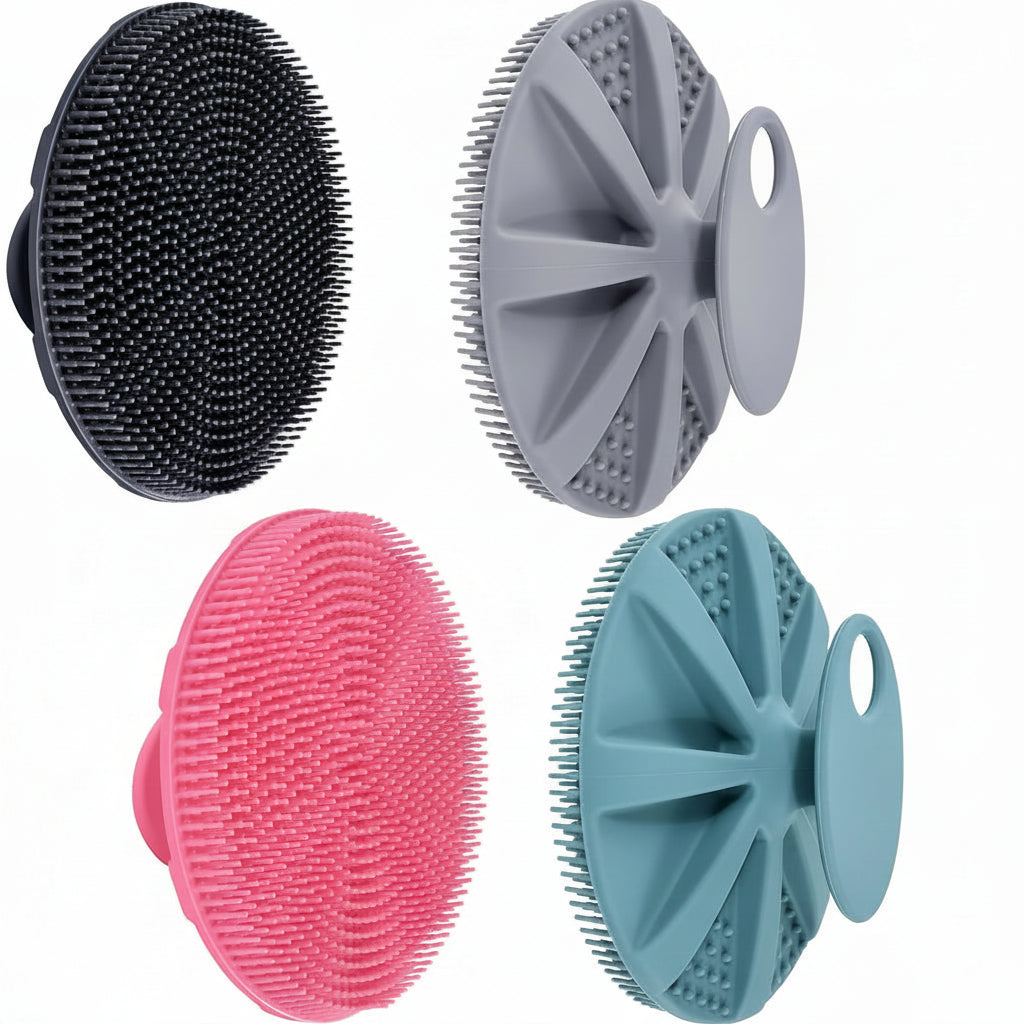 Shower Brush Silicone Body Brush Ergonomic Grip