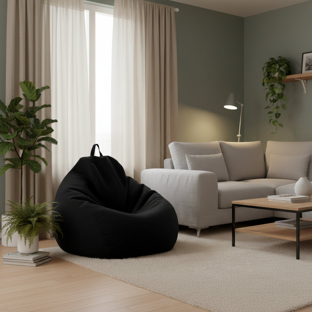 Ergonomische Linnen Zitzak Woonkamer Slaapkamer