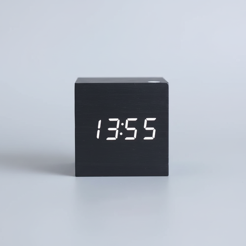 Digital Clock Wood LED Minimalist Desk Clock