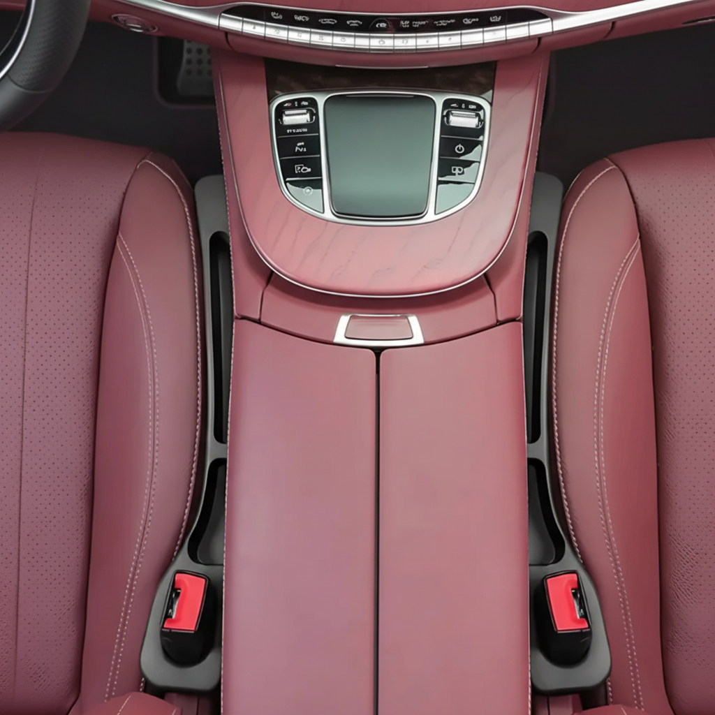 Car Organizer Seat Gap Faux Leather Safe Storage Car