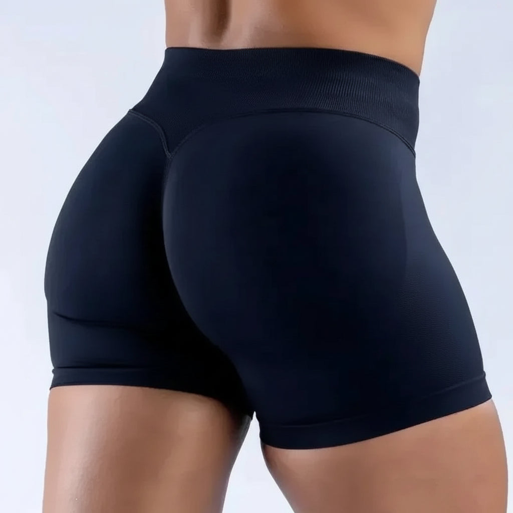Calções de Yoga de Cintura Alta para Mulher Efeito Levanta Glúteos Mistura de Algodão