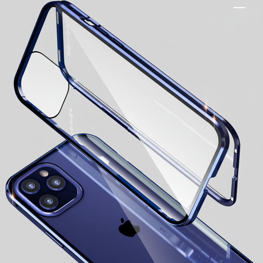 Phone Case Tempered Glass Magnetic Privacy Protection 360 Degrees