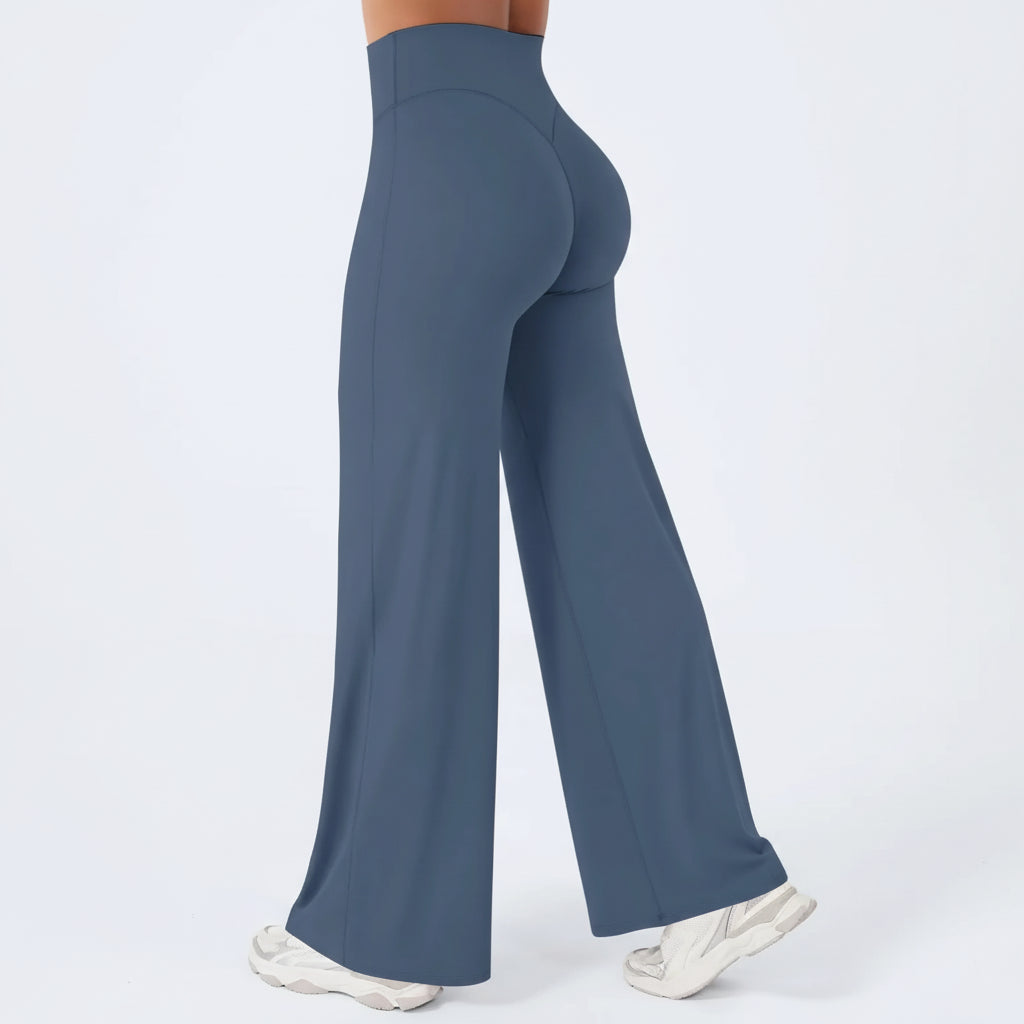Leggings Vita Alta Gamba Svasata Donna Comodi Traspiranti