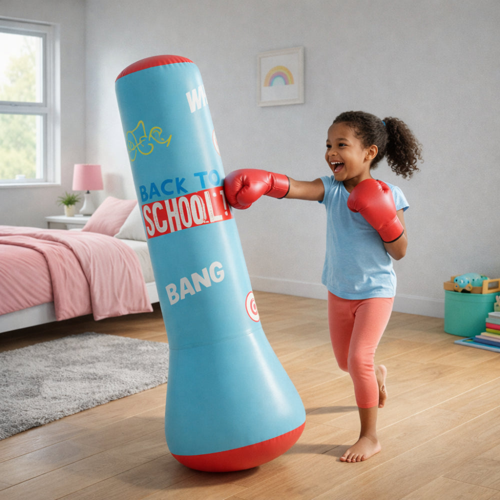 Sacco Boxe Bambini Allenamento Gioco Attività Movimento