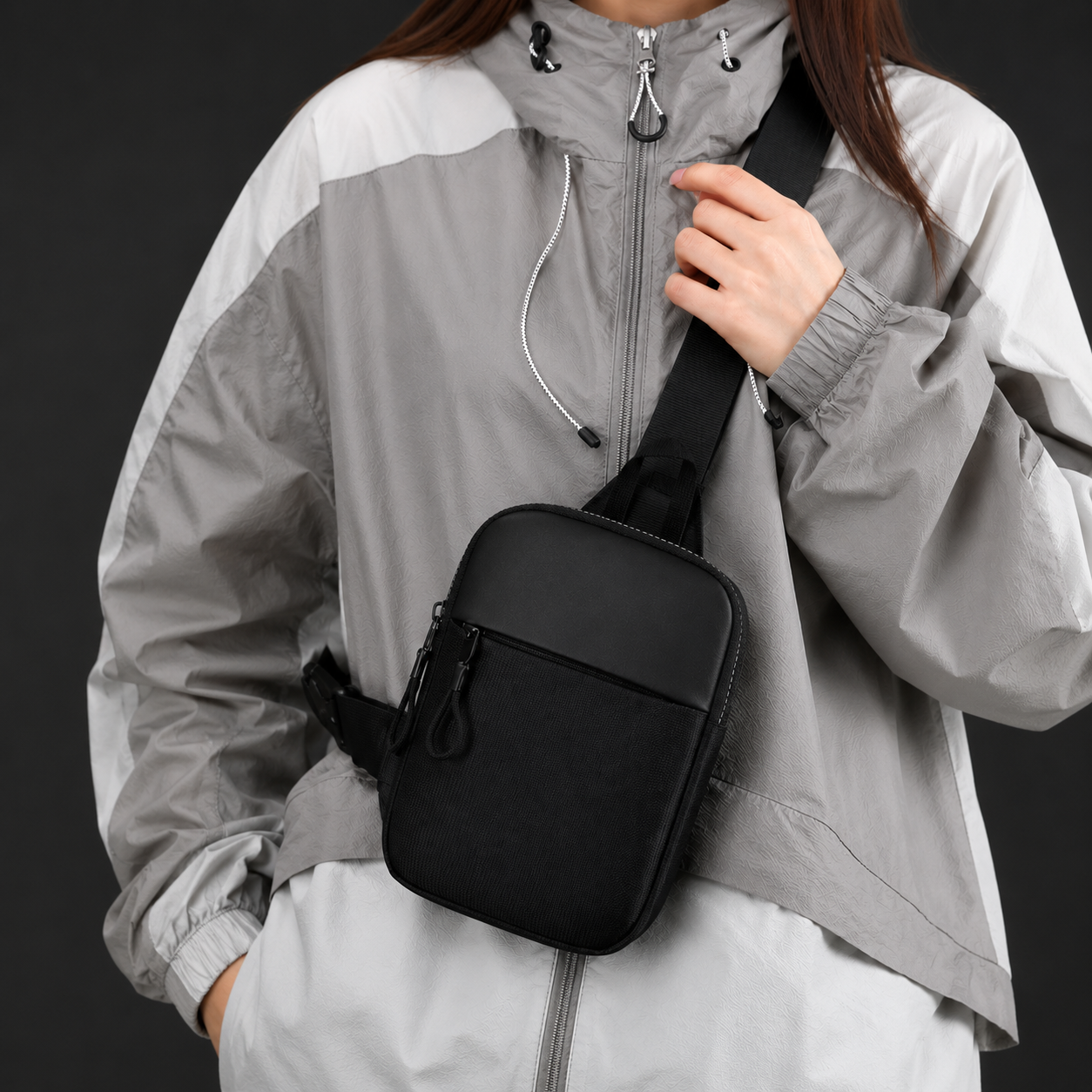 Borsello Uomo Tracolla Viaggio Antifurto Organizer