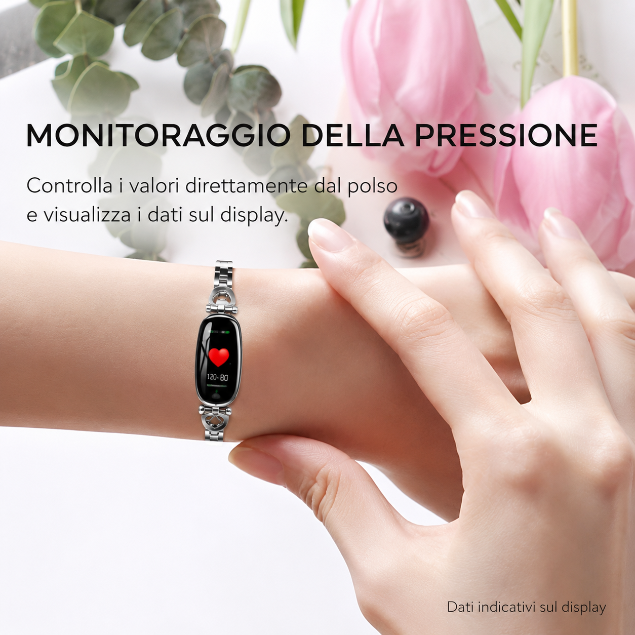 Braccialetto Fitness da Donna Impermeabile con Display