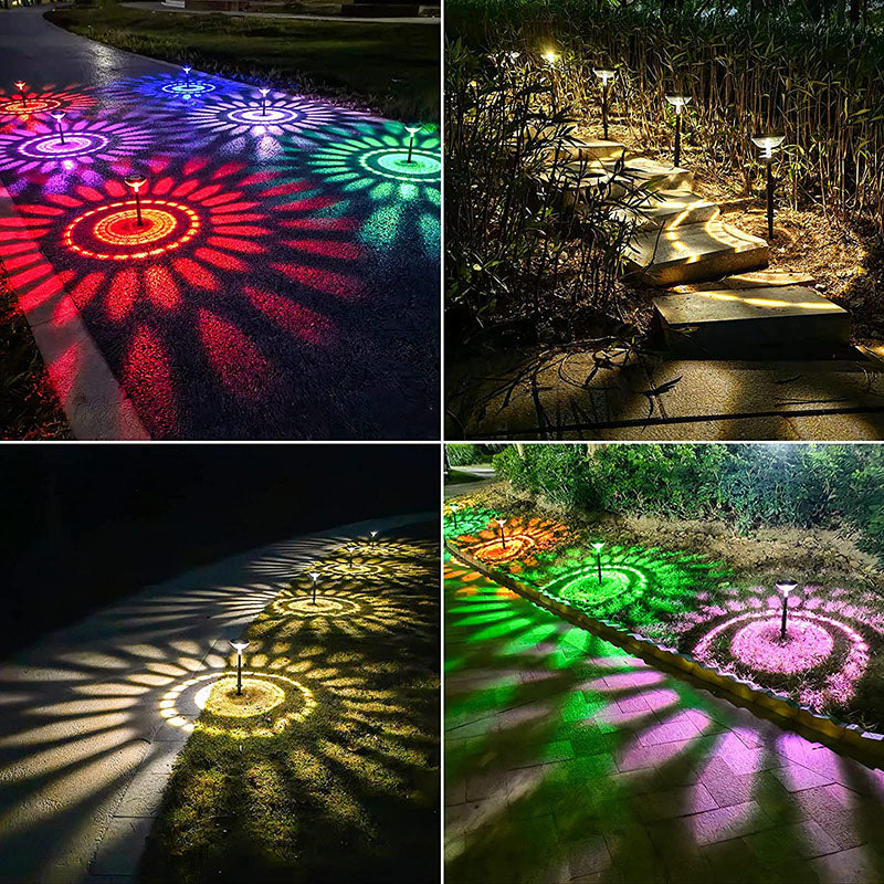 4 Pezzi Illuminazione da Giardino Solare per Esterni