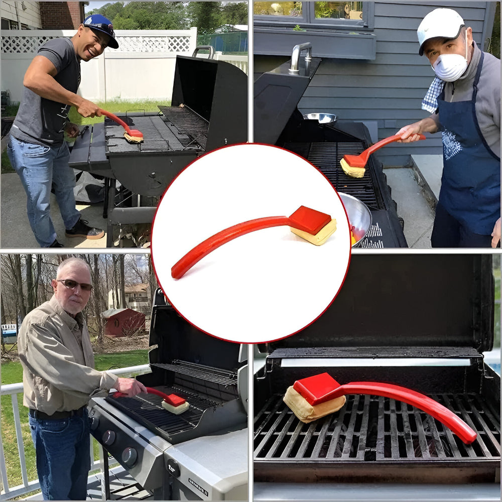 Grill Brush Steam Cleaning Long Handle Barbecue Grates