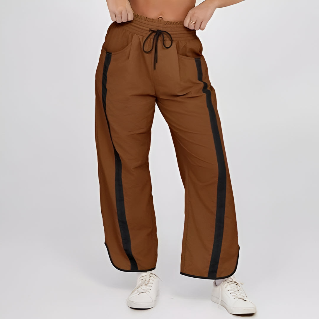 Women's Walking Pants Wide Leg Jogging Pants Casual Drawstring