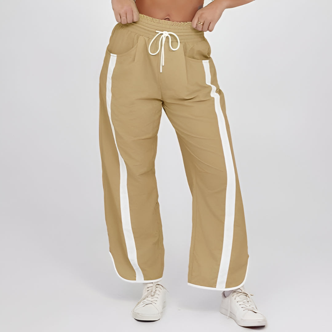 Women's Walking Pants Wide Leg Jogging Pants Casual Drawstring