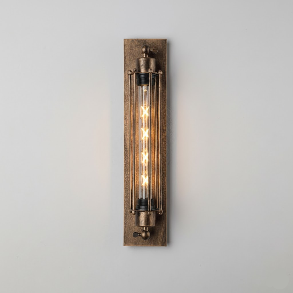 Arandela Parede Industrial Vintage Metal LED