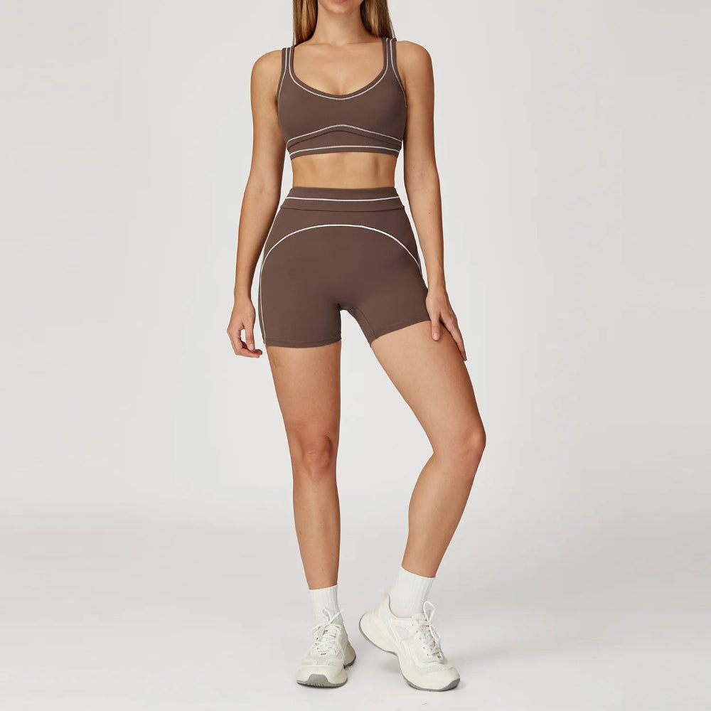 Yoga Set Women Exercise Set Sports Bra High Waist Leggings