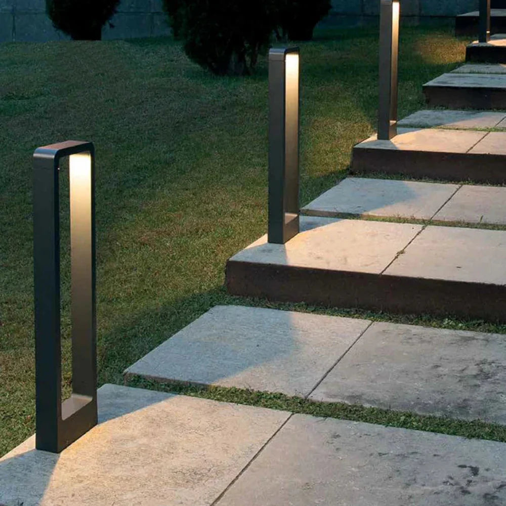 Iluminación exterior Lámpara de jardín LED Iluminación de camino Impermeable Moderna